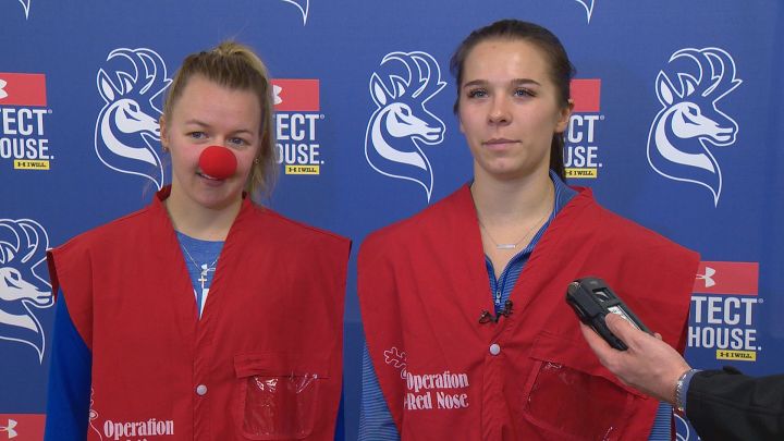 The Prongorns held a kickoff event at the University of Lethbridge Tuesday afternoon preparing for the 24 year of Operation Red Nose. 