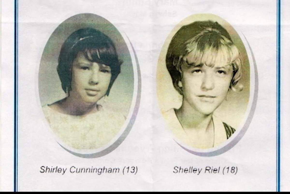 Shirley Cunningham and Shelley Riel died in a school bus collision with a train 50 years ago.