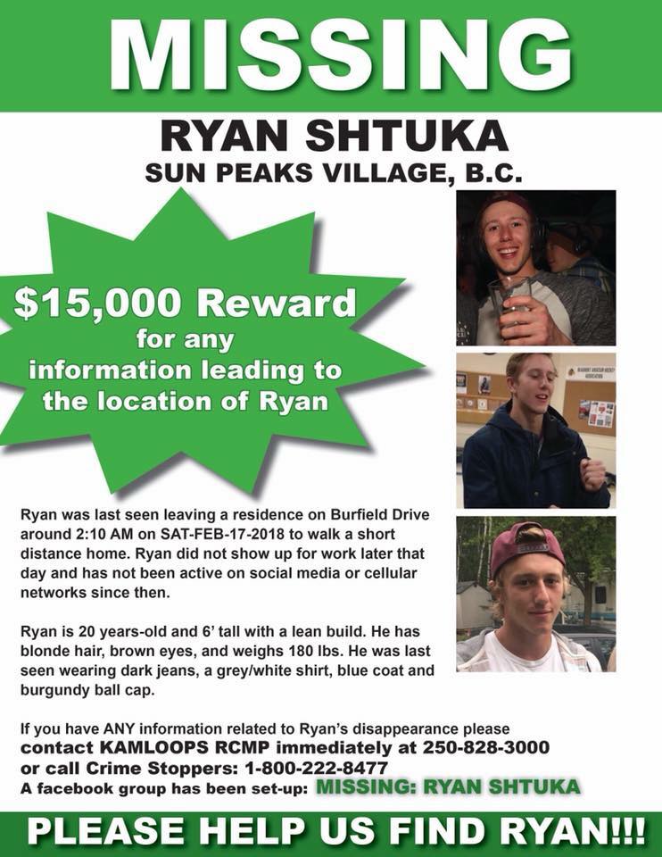 Ryan Shtuka search: Family, friends mount renewed campaign before winter - image