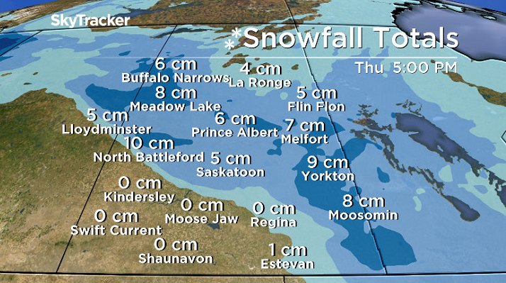 Significant snow is possible in parts of central and eastern Saskatchewan on Wednesday.