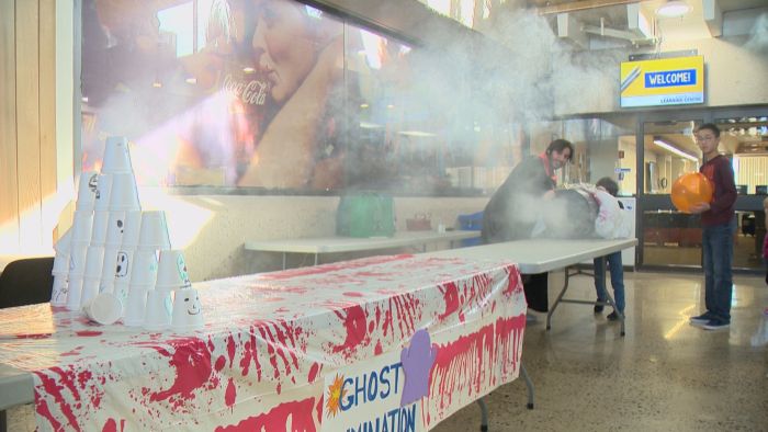 Graduate science students hosted the University of Lethbridge's eight annual Spooky Science Weekend, giving kids the chance to do some scary, hands-on experiments.