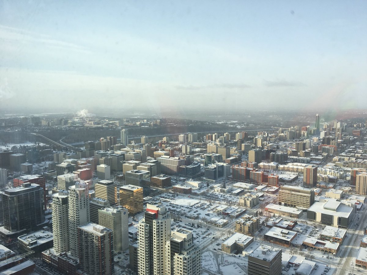 A view of Edmonton from the Stantec Tower, Nov. 16, 2018.