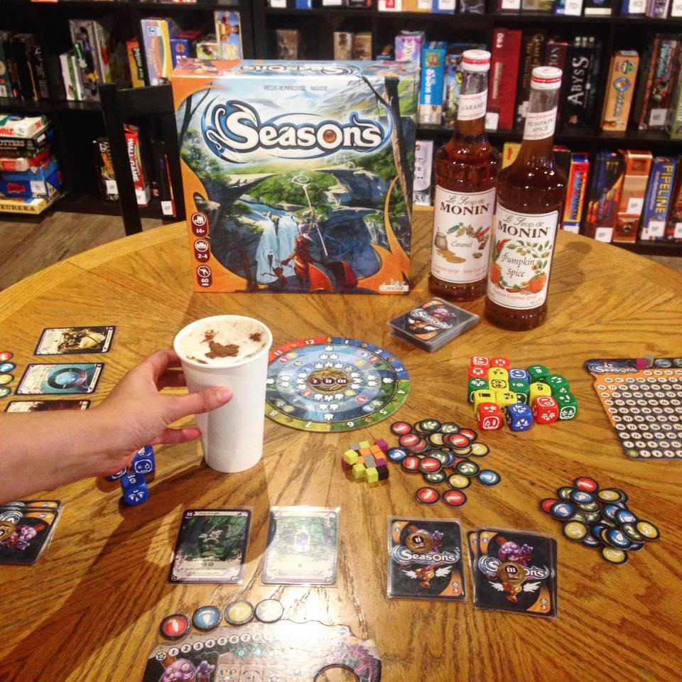 A game and coffee at Table Top Café in Edmonton, Alta.