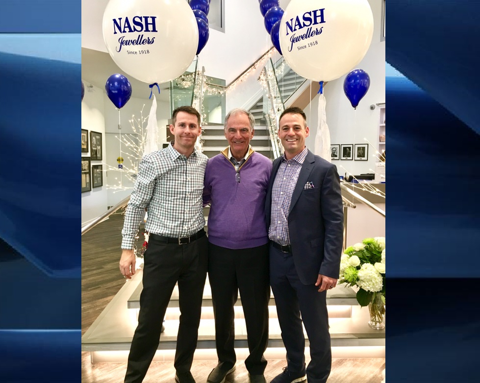 From left to right: Bryan Nash, John C. Nash and Colin Nash.