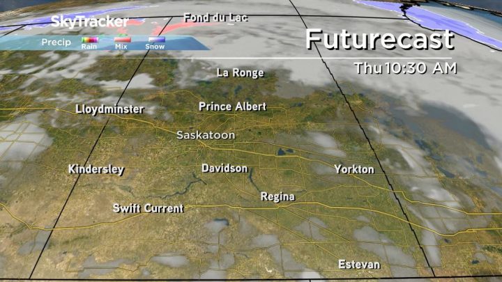 Saskatoon should see mainly sunny skies on Thursday.