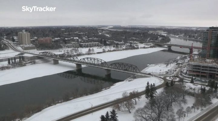 A look outside Saskatoon over the noon hour on Monday.