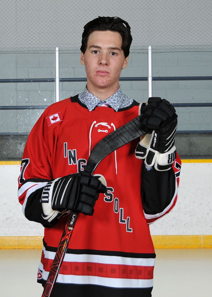 Tyler Arts, who played hockey with the Ingersoll District Minor Hockey Association, has been identified as the victim of a fatal crash in Zorra Township on Wednesday, Nov. 14, 2018. 