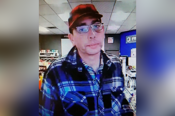 Durham regional police say a man is wanted in the alleged theft of a poppy donation box on Wednesday.