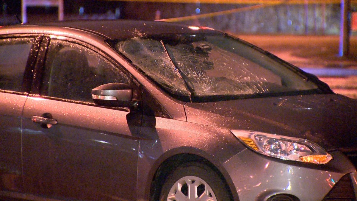 Authorities are investigating after a person was hit by a vehicle in Vaughan Monday evening.