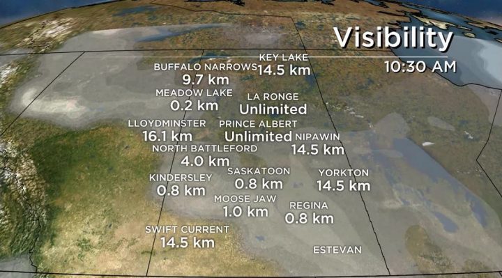 The fog reduced visibility in many areas on Thursday.