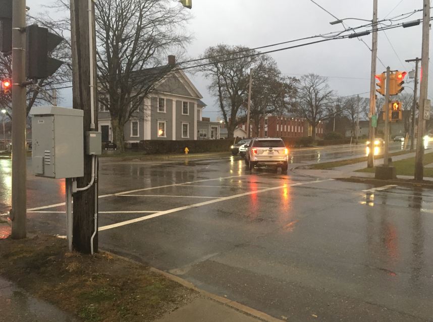 The tragic accident happened at the corner of Main and Starrs streets during the Santa Claus parade Saturday night.