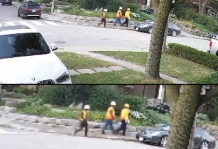 Toronto police are seeking to identify suspects wanted in connection with a home invasion in the area of Yonge St. and Eglinton Ave. on Sept. 27, 2018.