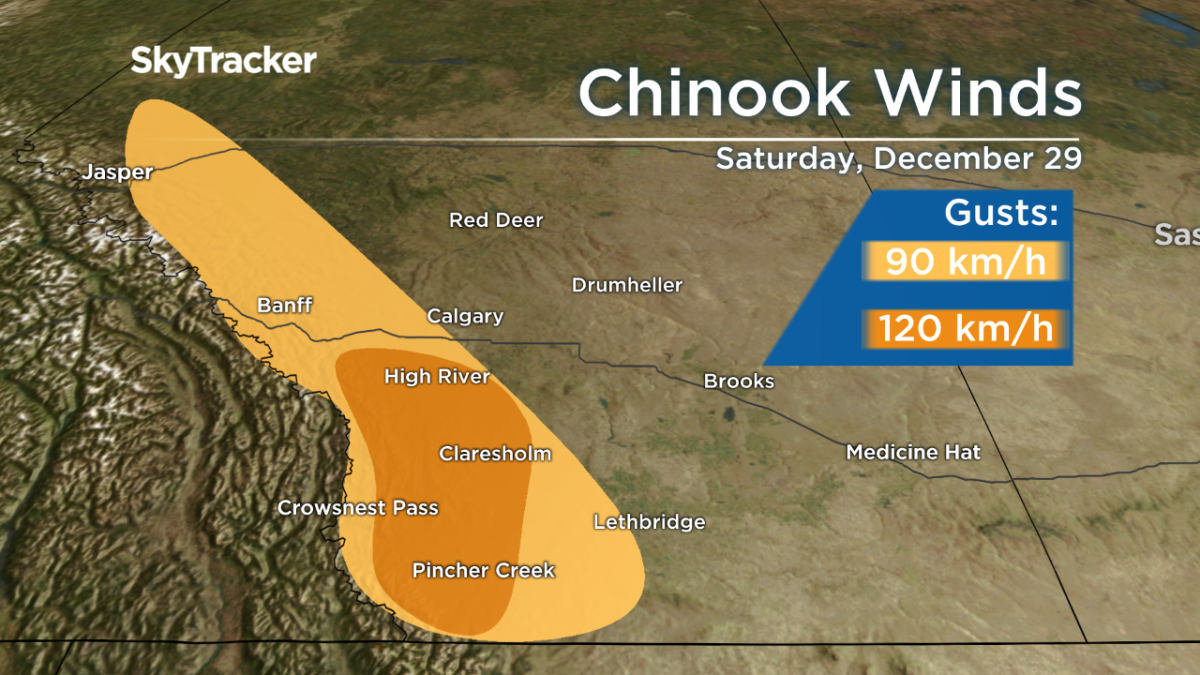 Batten down the hatches: ‘Damaging wind event’ prompts warning for western Alberta - image