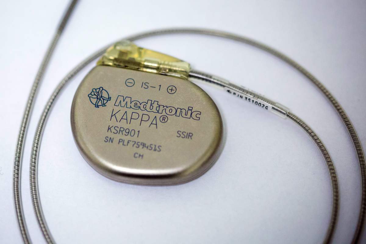 A picture made available on 22 January 2016 shows the traditional artificial cardiac pacemaker at the University Hospital of Lord's Transfiguration in Poznan, Poland, 21 January 2016. 