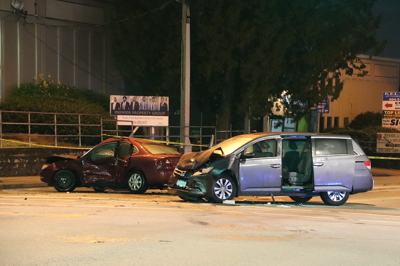 Five people were sent to hospital early Sunday morning after a two-vehicle collision in Surrey, B.C.