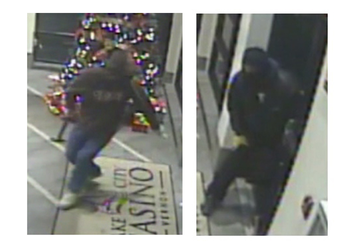 Vernon RCMP released these photos of two suspects in an attempted ATM theft. 