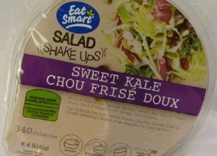 The Canadian Food Inspection Agency issued a recall on one of Eat Smart's packaged salad due to possible Listeria contamination.