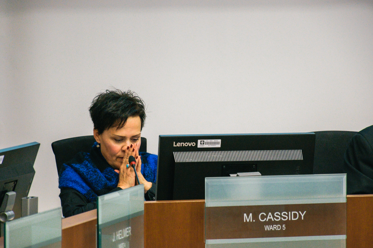 Coun. Maureen Cassidy during a committee meeting on Dec. 4, 2018.