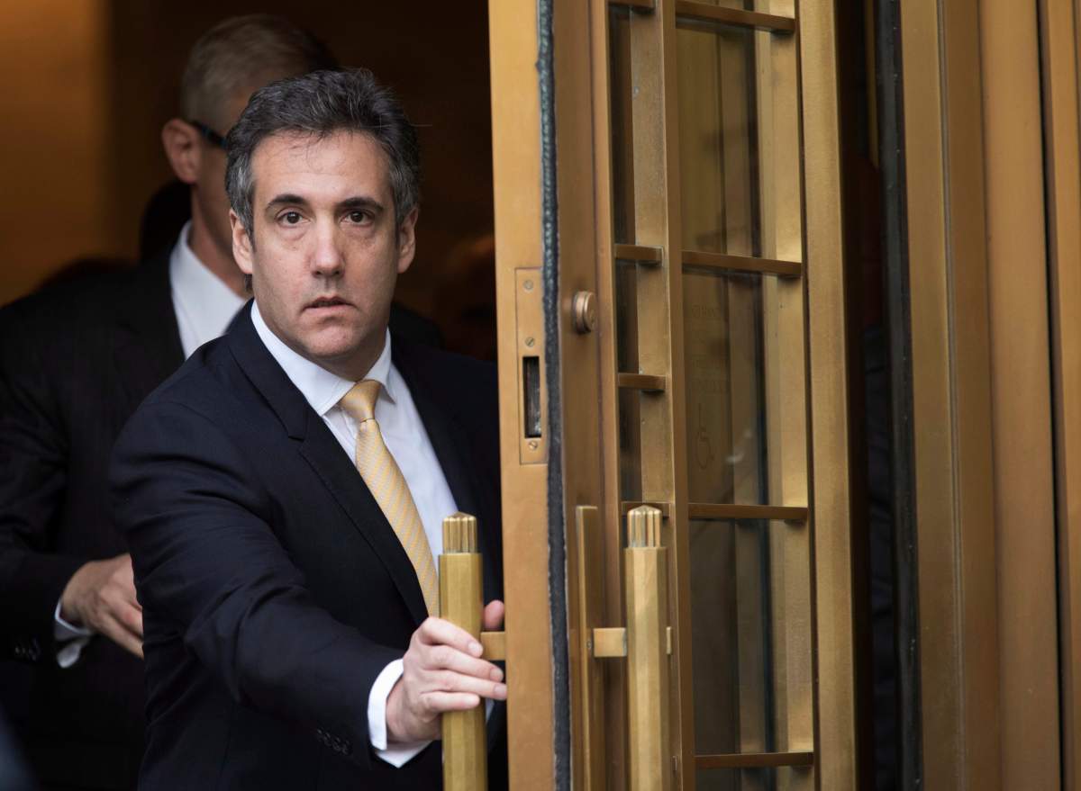 Michael Cohen leaves Federal court in New York on Aug. 21, 2018.