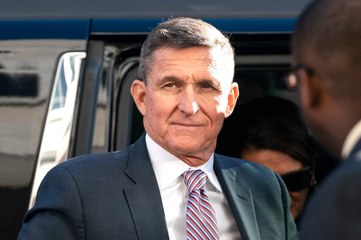 Former National Security Advisor Michael Flynn arrives for his sentencing hearing for lying to the FBI at the US Federal Court in Washington, DC, USA, 18 December 2018.