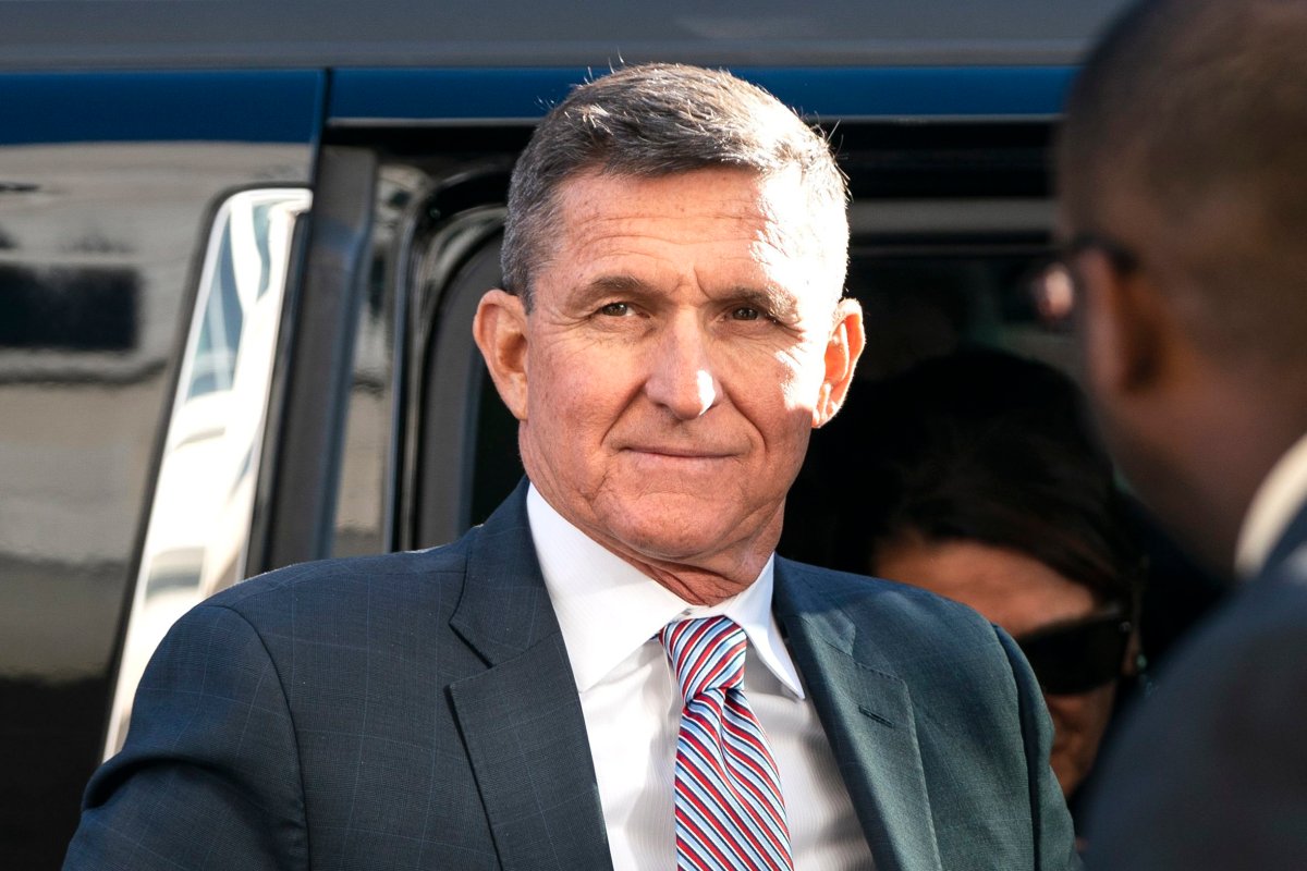 Former National Security Advisor Michael Flynn arrives for his sentencing hearing for lying to the FBI at the US Federal Court in Washington, DC, USA, 18 December 2018.