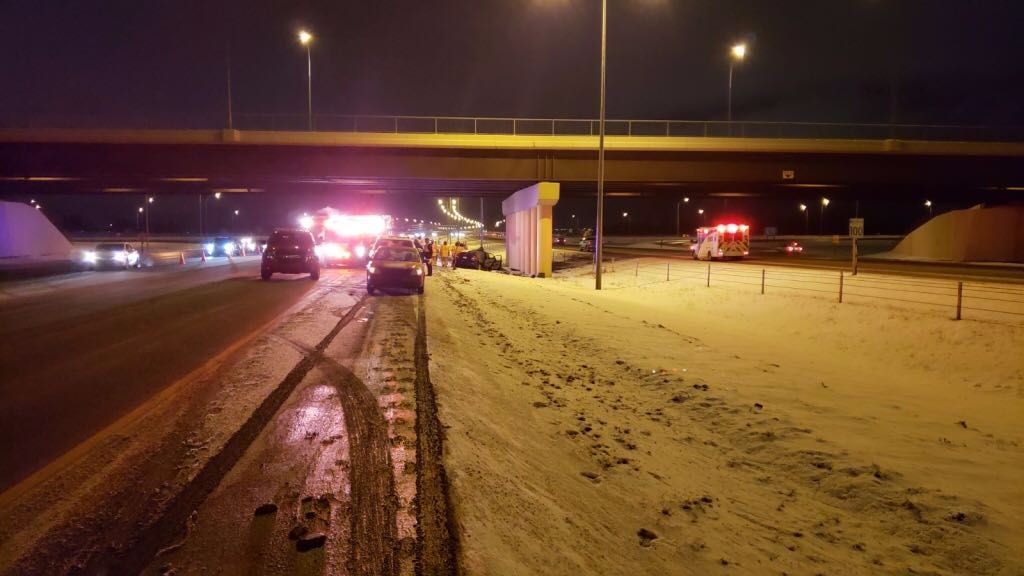A 26-year-old woman died in a single-vehicle collision on the southeast leg of Edmonton’s Anthony Henday Drive, at 91 Street, on Friday, December 28, 2018.