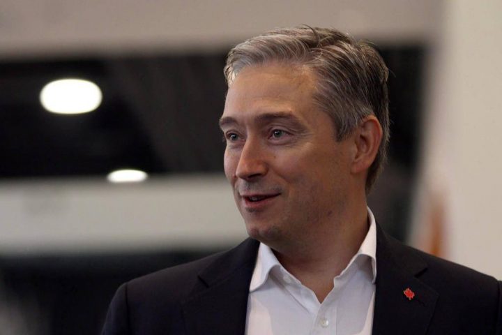 Minister of Infrastructure and Communities Francois Philippe Champagne arrives to speak to media at the Vancouver Island Conference Centre during day two of the Liberal cabinet retreat in Nanaimo, B.C., on Wednesday, Aug. 22, 2018.
