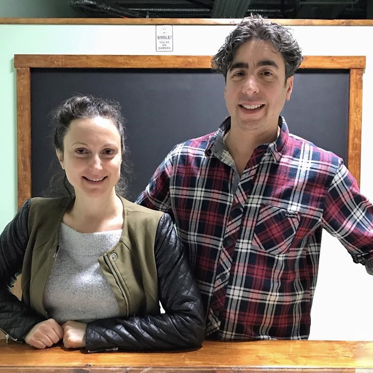 Mike Babins and Maria Petrucci, married co-founders of Evergreen Cannabis in Vancouver, are pictured in a handout photo taken at the store on Thursday Dec. 27, 2018.