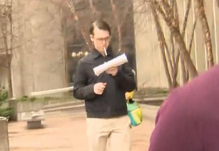 Cameron McCaw, a Toronto man who used the defence that he was so intoxicated he was unaware of his actions, has been found guilty of sexual assault. He is pictured walking out of 361 University courthouse on Dec. 21, 2018.