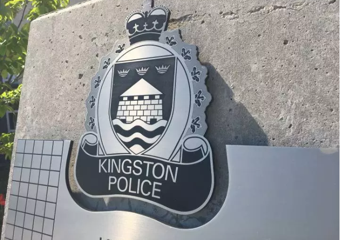 Kingston police say a dog attacked a man near a downtown park.