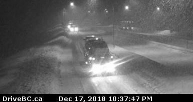 Drivers are being warned to prepare for heavy snowfall on the Coquihalla until Wednesday, Dec. 19.