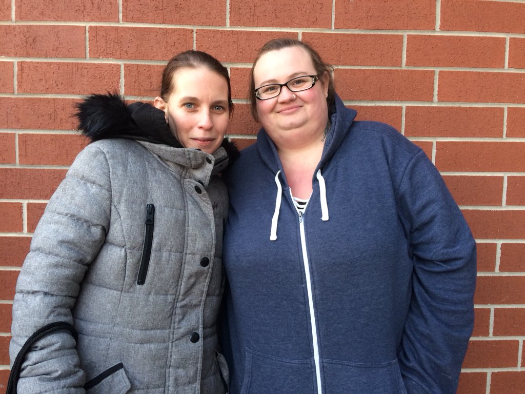 From left to right, Megan and Krystal.