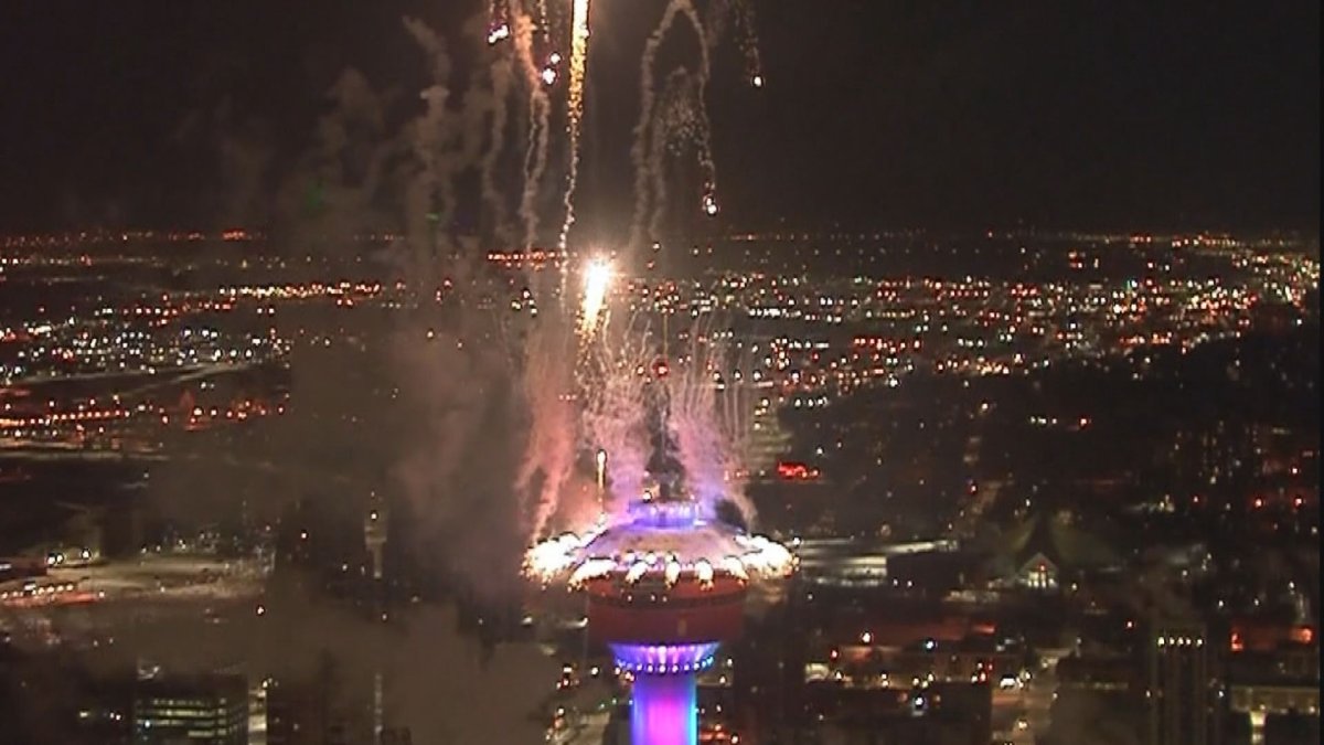 The City of Calgary hosts an annual fireworks show to kick off every New Year's Eve.