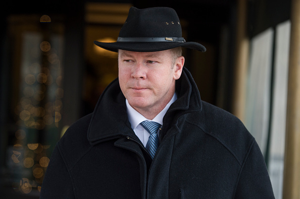 Rep. Warren Davidson, the sponsor of bill H.R. 7207, leaves a meeting of the House Republican Conference at the Capitol Hill Club on Dec. 12, 2017.