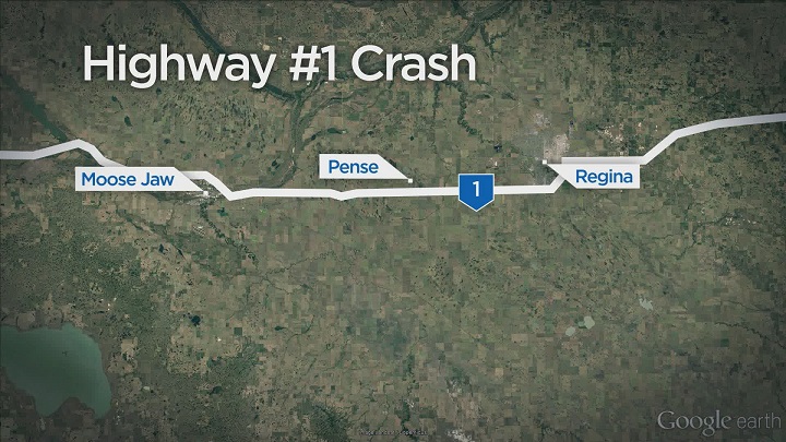A woman driving an SUV was taken to hospital via STARS on Wednesday with non-life threatening injuries after she was struck by a semi-tractor trailer on Highway 1 near Pense, Sask.
