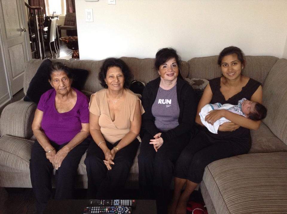 Ali, her daughter, her granddaughter and a great-granddaughter holding her great-great-granddaughter. Photo provided by the Ali family.