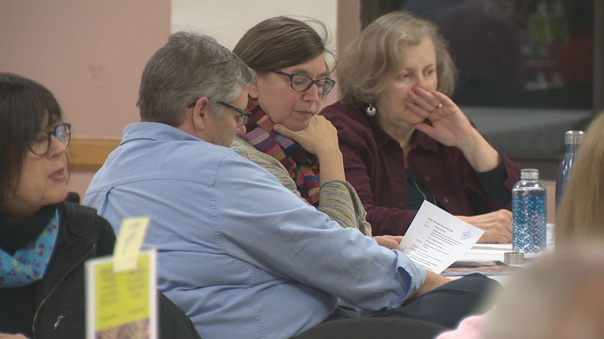 Local residents voice their opinions at the Pointe-Claire public consultations on Thursday Dec. 13, 2018.
