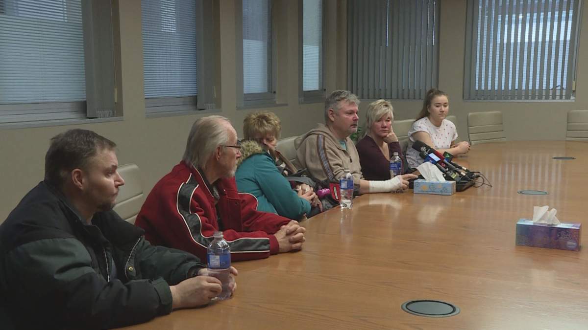 The Harris family say they escaped with the clothes on their backs.