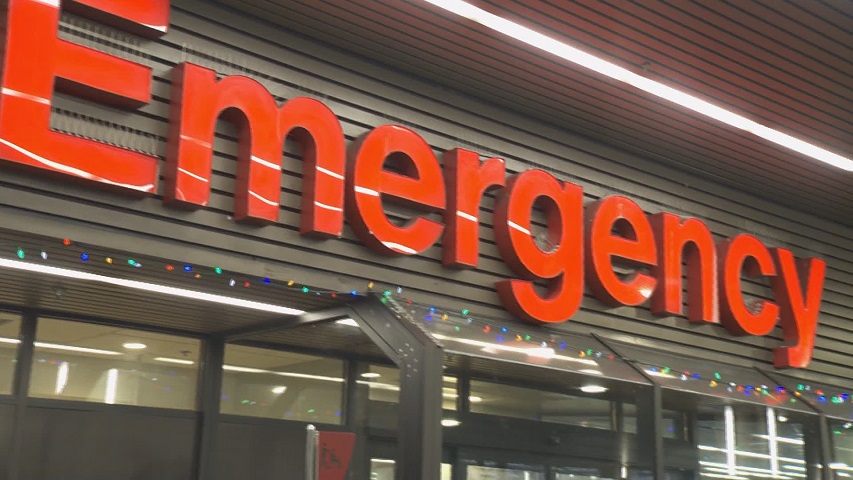 File shot of an emergency room sign.