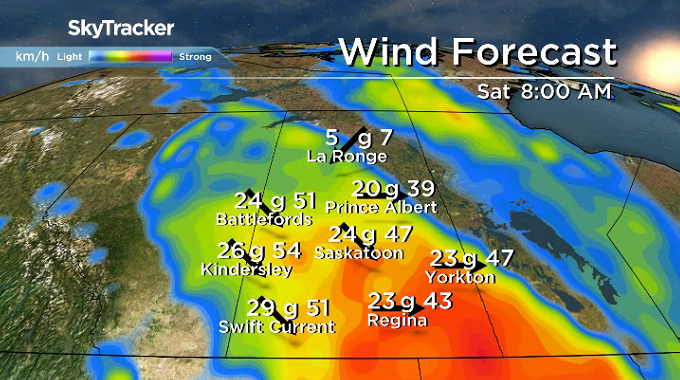 Winds will stay breezy to start the weekend on Saturday.
