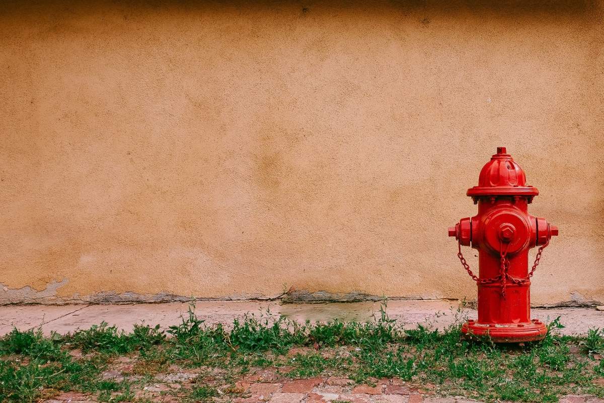 A fire hydrant.
