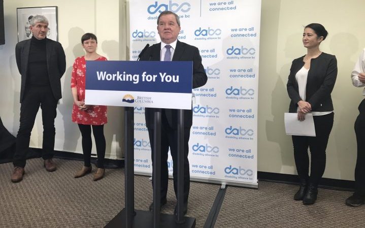 Social Development Minister Shane Simpson announced 16 projects that promote greater accessibility and inclusivity. 