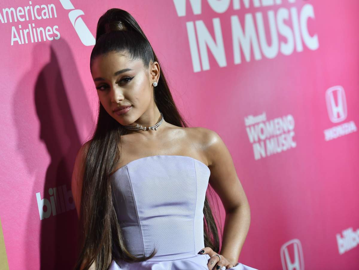 Ariana Grande attends Billboard's 13th Annual Women In Music event at Pier 36 in New York City on Dec. 6, 2018.