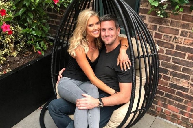 Christina El Moussa pictured with her now-husband, Ant Anstead, on Instagram.
