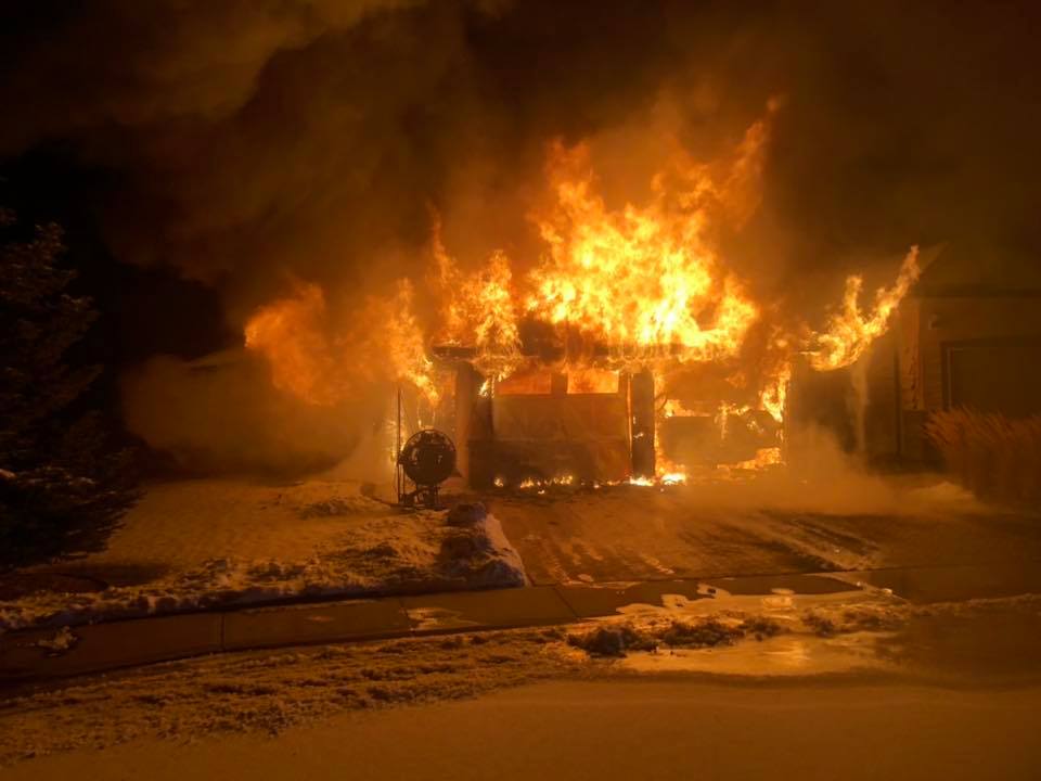 December 3, 2018 house fire in Coalhurst.