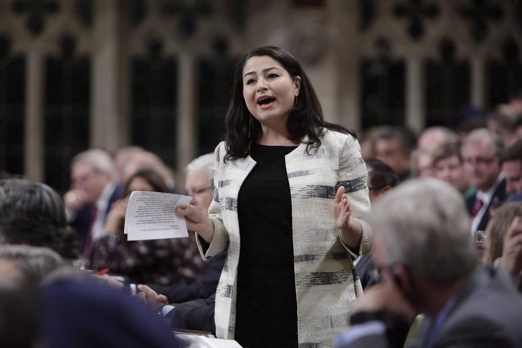 Minister of Status of Women Maryam Monsef speaks during question period in the House of Commons on Parliament Hill in Ottawa on June 14, 2018.