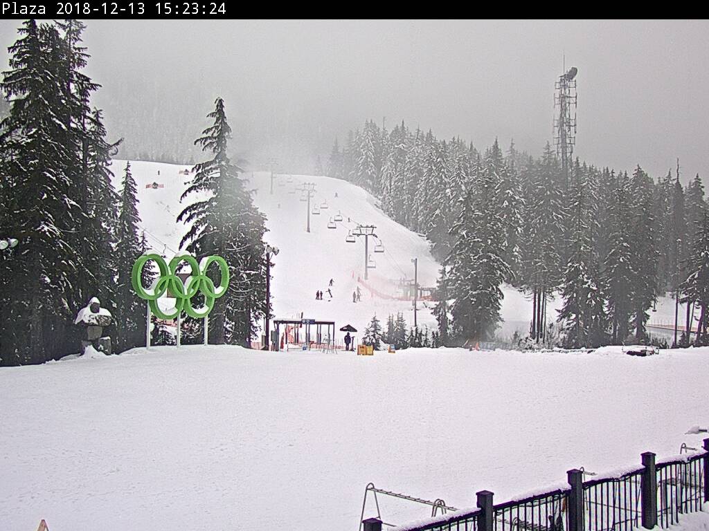 Snow conditions on Mount Cypress on Thursday. 