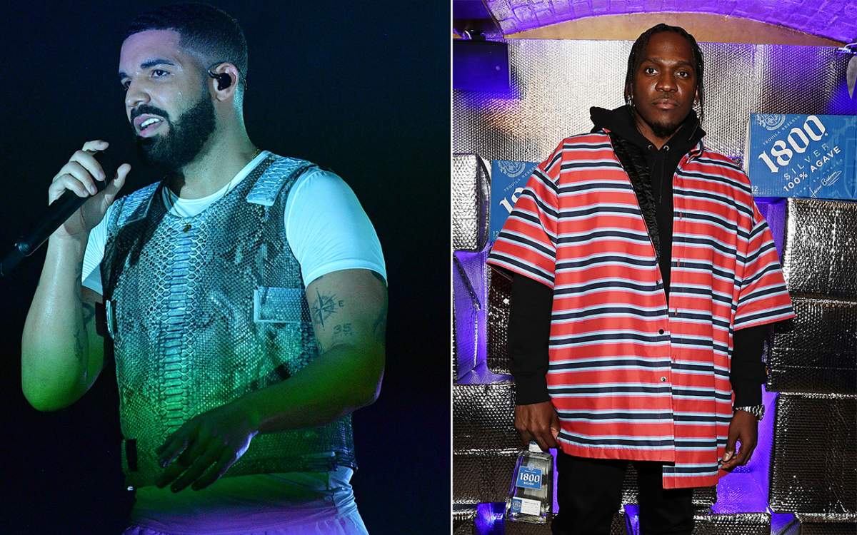 (L-R): Drake and Pusha T. Credit: Getty Images