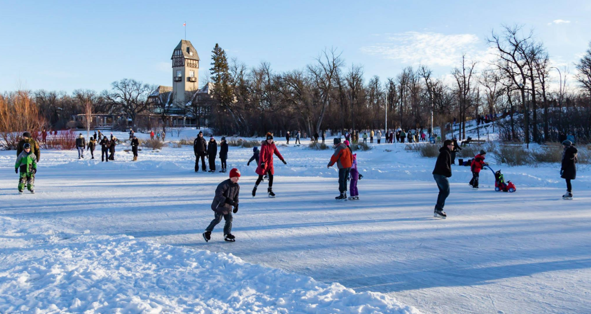 Assiniboine Park is welcoming skaters on Duck Pond. 