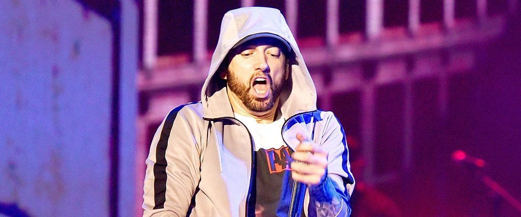 Eminem performs at the 2018 Bonnaroo Music Festival in Manchester, Tenn., on June 9, 2018.